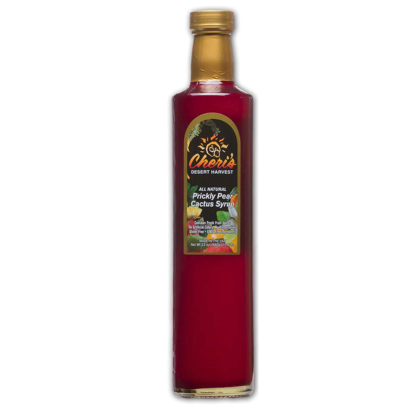 Single Prickly Pear Syrup 23 oz Bottle