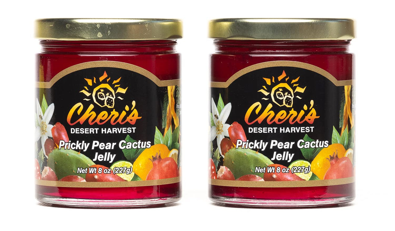Cheris Desert Harvest, Jelly Prickly Pear Cactus, 8 Ounce (2 Jars)