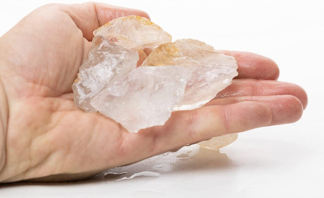 Rough Clear Quartz Crystal Stones 1 lb Bulk