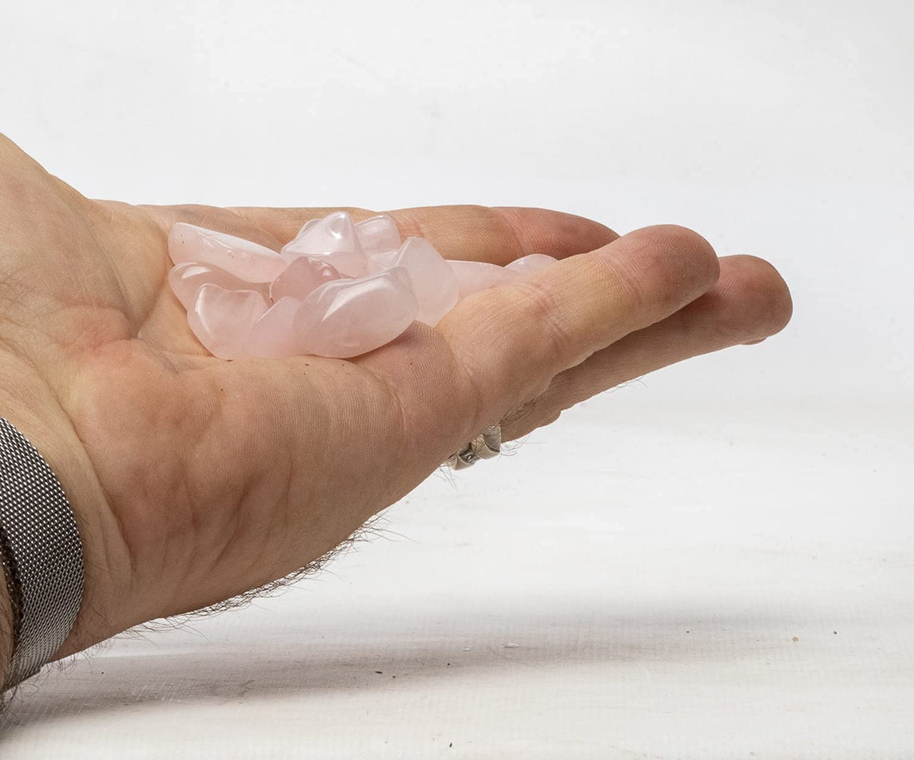 Rose Quartz Tumbled Chips