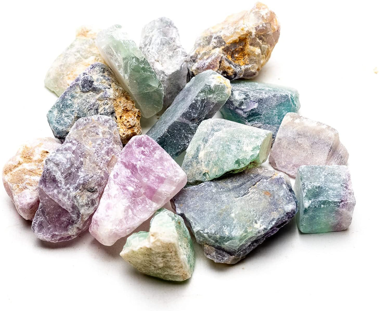Rough Fluorite Crystal Stones 1 lb Bulk