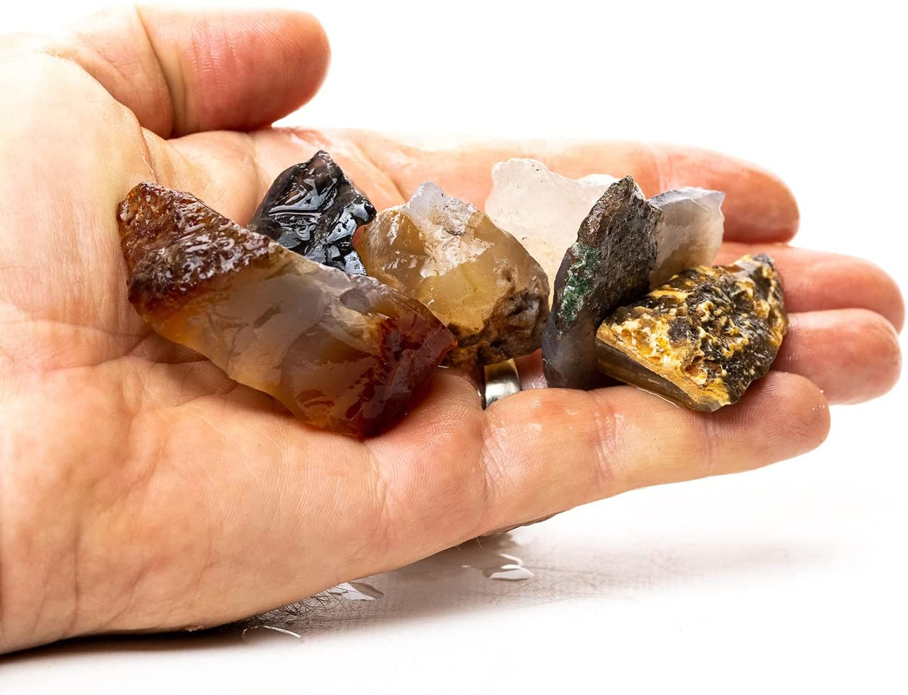 Rough Agate 1 lb Bulk Crystal Stones