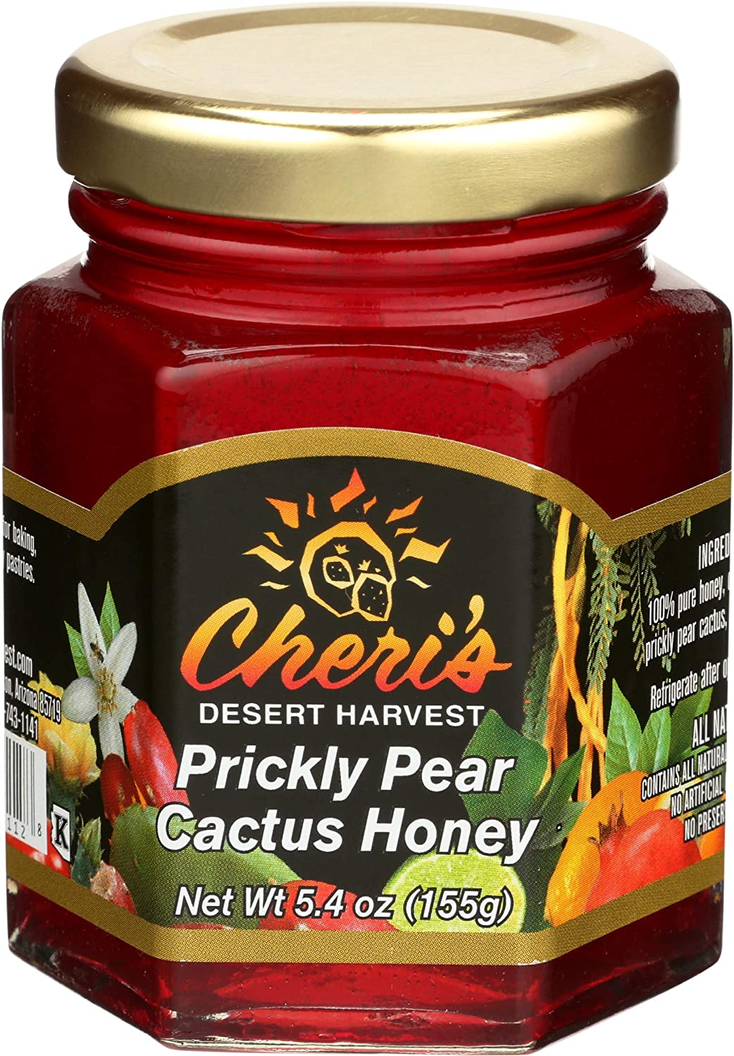 Prickly Pear Cactus Honey 5.4 Ounce - Cheri's Desert Harvest