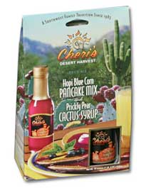 Hopi Bluecorn Pancake Mix & Prickly Pear Syrup  - Cheri's Desert Harvest
