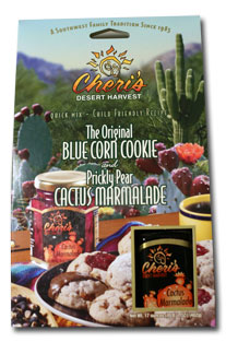 Blue Corn Cookie Mix and Prickly Pear Cactus Marmalade Combo - Sweet Blue Corn Delight with a Touch of Tartness