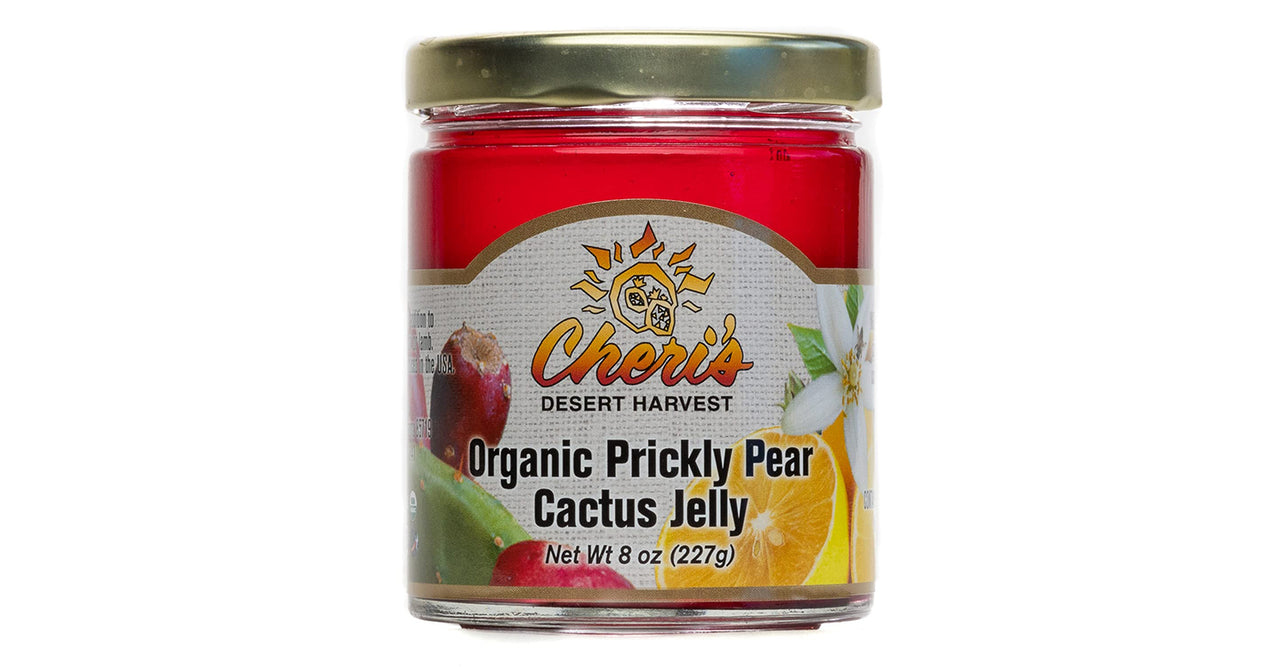 CHERIS DESERT HARVEST Organic Prickly Pear Cactus Jelly, 8 Ounce