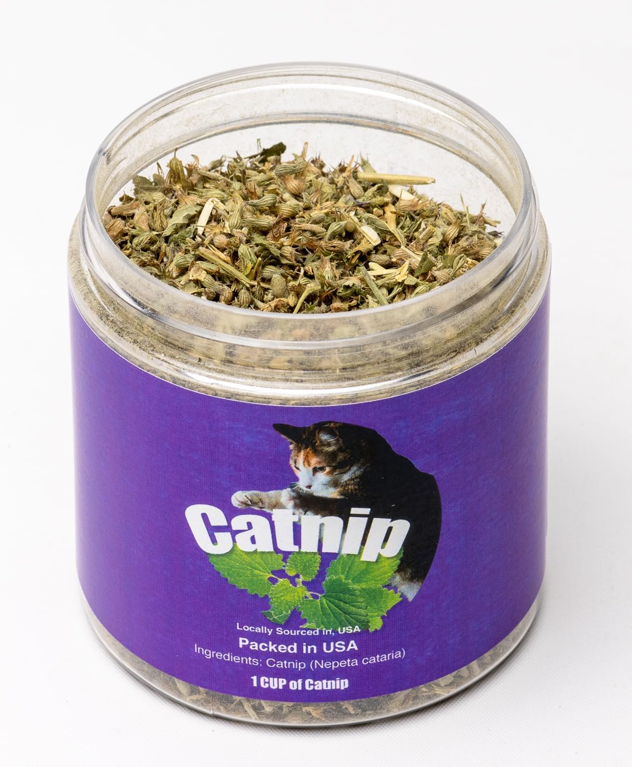 DesertUSA Catnip Blend - North American Crafted, 100% Natural, and Non-Addictive Catnip Treats for Enhanced Playfulness. Ideal for Complementing Catnip Toys, Catnip Spray, and Cat Accessories (1 Cup)