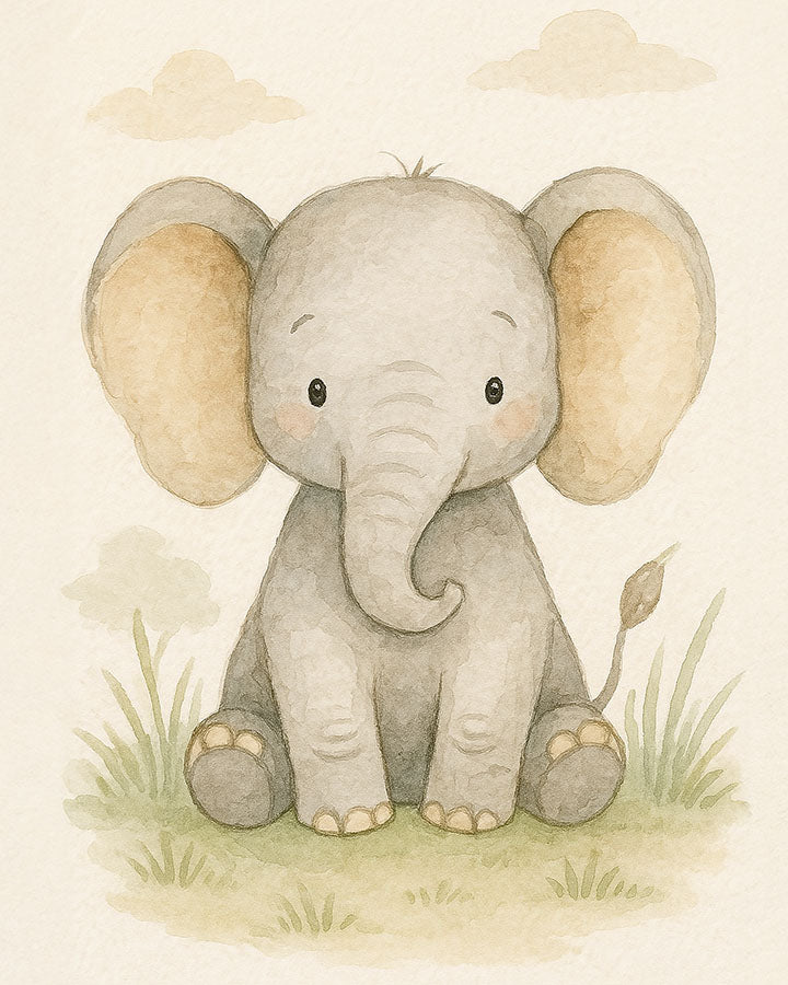 Safari Animal Nursery Wall Art – Set of 3 Framed Prints (8x10) – Gender-Neutral, U.S.-Made