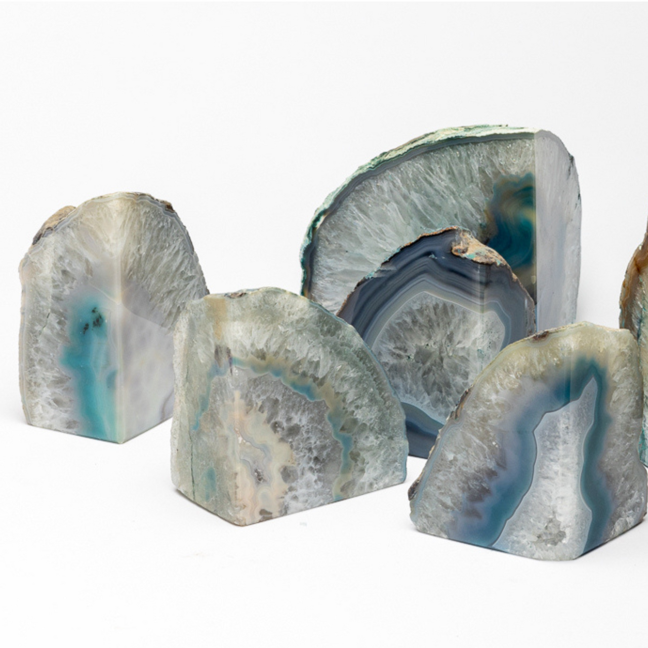 Agate Geode Bookend Half - Closeout Sale