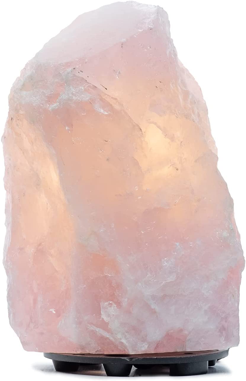 DesertUSA Rose Quartz Dimmable LED Lamp (Rose Quartz, Medium)