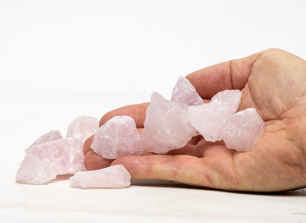 Rough Rose Quartz 1 lb Bulk Crystal Stones