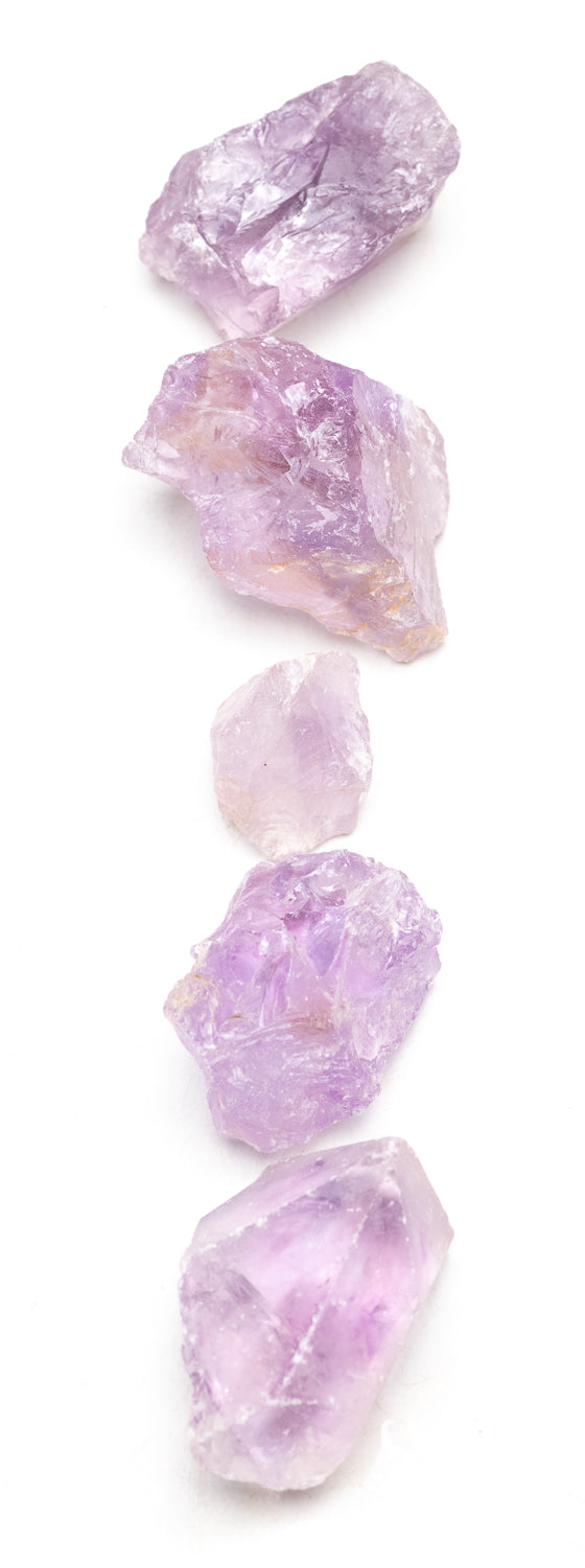 1 lb Bulk Amethyst Rough Crystal Stones for Tumbling, Healing, and Collecting - Includes Free Selenite Stick