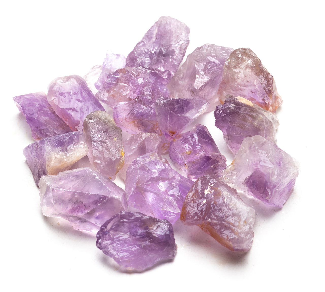 1 lb Bulk Amethyst Rough Crystal Stones for Tumbling, Healing, and Collecting - Includes Free Selenite Stick
