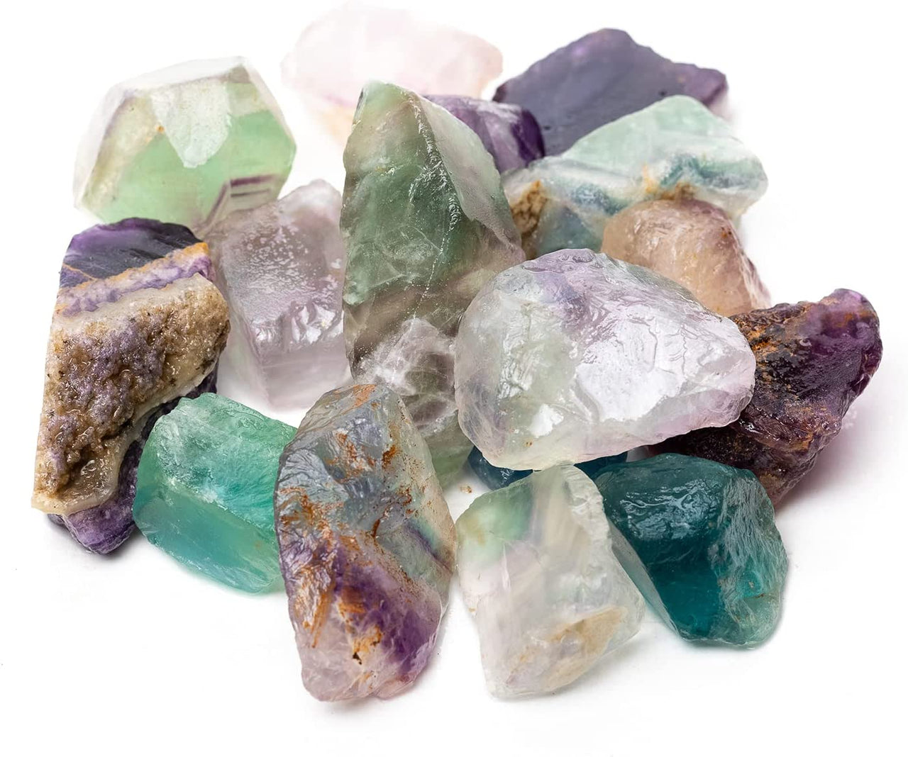 Rough Fluorite Crystal Stones 1 lb Bulk