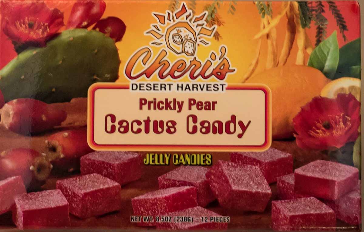 Cheri's Desert Harvest Prickly Pear Cactus Candy - 12 Jelly Candy Squares, Made with Pure Prickly Pear Cactus Juice, Free Shipping