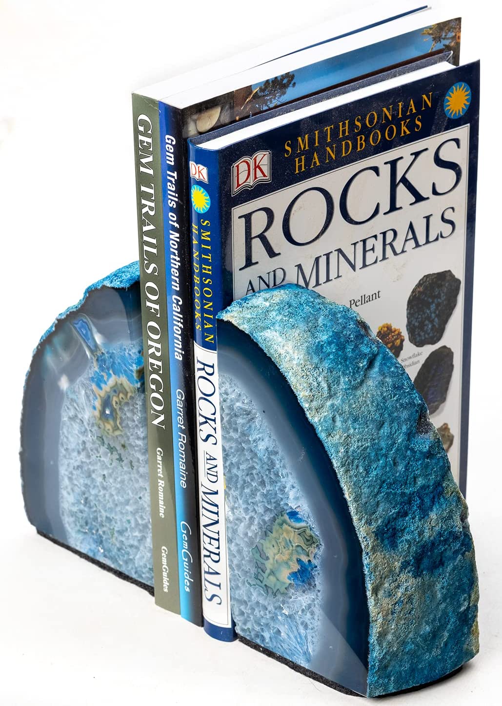 DesertUSA Agate Geode Bookends 3.5 - 6 lb