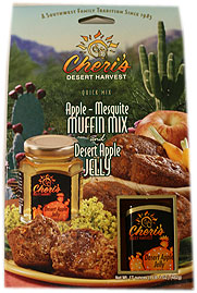 Apple Mesquite Muffin Mix and Desert Apple Jelly Combo - Nutrient-Rich Mesquite Flour and Fresh Apple Delight