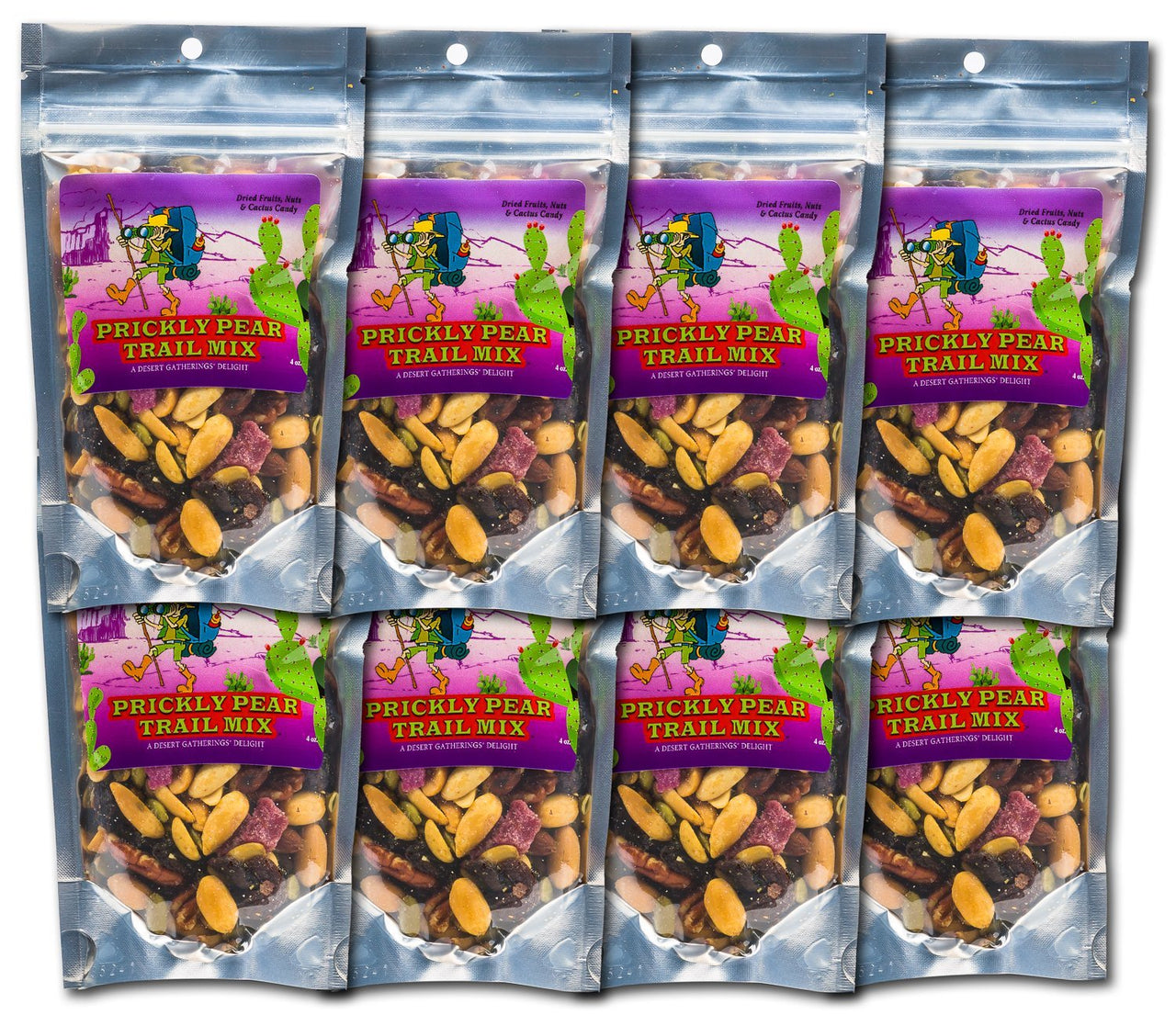 Prickly Pear Trail Mix (8 Pack /4oz per packet) - Desert Gatherings