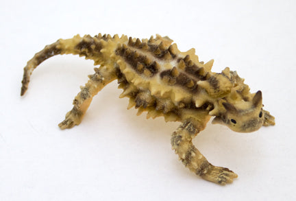 Thorny Devil Horny Toad Lizard Painted Pewter Figurine 4.5"
