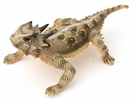 Texas Horned Lizard Figurine - Male with Tail Out